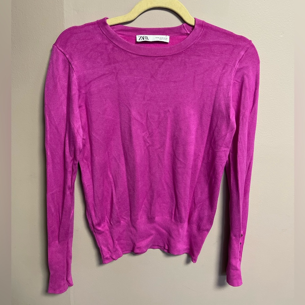 Zara Fuchsia Knit Top